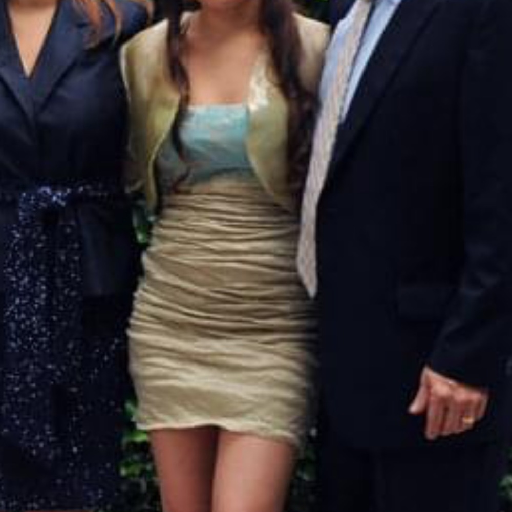 Nicole Miller Dress with custom made cardigan